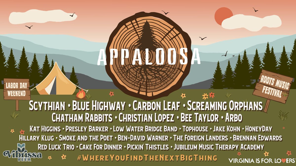 Labor Day weekend gig: Appaloosa Festival Sun. Sept. 3 @ 7:45pm We can't wait to be back to @appaloosafest in the Blue Ridge Mountains of Virginia (I can hear our Dad and Mam singing this in my head!!) The weather looks picture perfect & we'll see you on Sunday! ♥️Culture Ireland