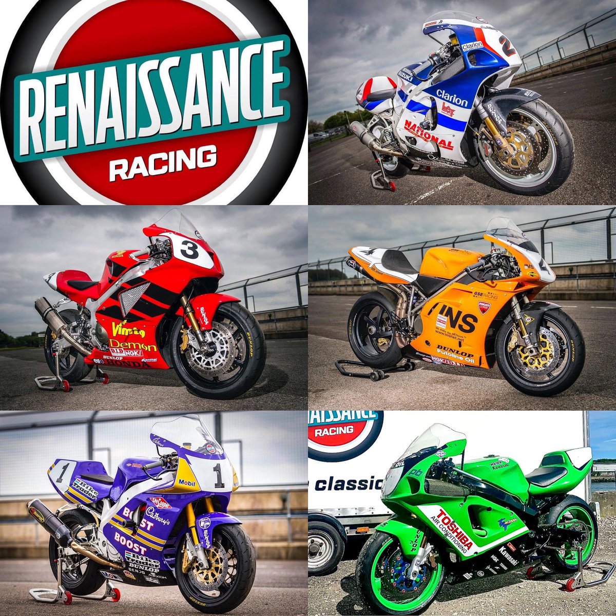 Renaissance Racing will be attending our Classic Superbike Sunday event with their collection of iconic Superbikes. The weather forecast is looking good and we should hopefully have a good turn out. 

All bikes of all ages welcome to attend. 

11am - 4pm
3rd September