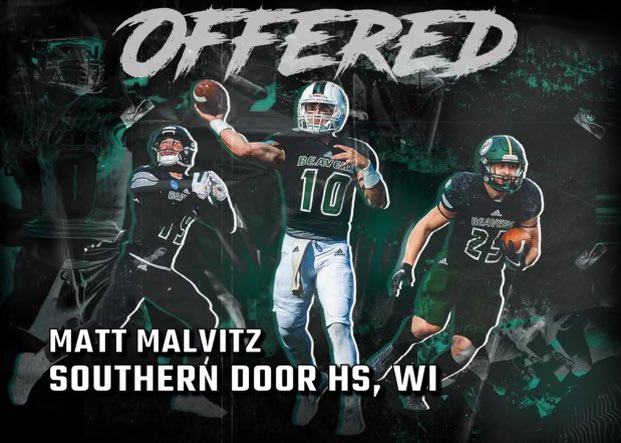 After a great conversation with <a href="/CoachChewy80/">Dylan Chmura</a> I’m honored to say that I have received my first offer from Bemidji State!!!
<a href="/BSUBeaversFB/">Bemidji State Football</a> 
<a href="/MJ_NFLDraft/">Mark Johnson</a>