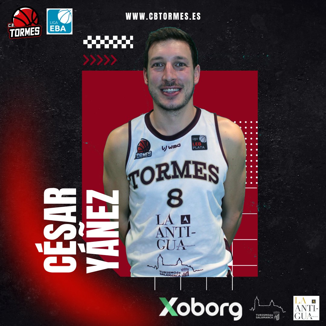 🚨 Mercado #LigaEBA: Xoborg La Antigua @CBTormes renueva a César Yáñez, emblema para el club

▶️ El poste salmantino volverá a ser ejemplo para el vestuario y la cantera del equipo

📝 Más información ⬇️ feb.es/2023/8/30/balo…