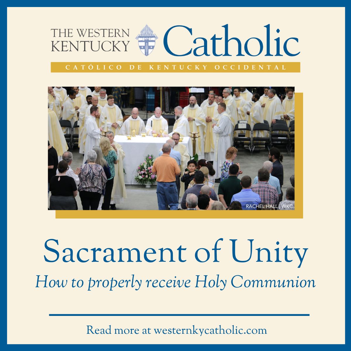 Deacon Ken Bennett, co-coordinator of the diocese's Office of Worship, shares the manner – which includes posture, gesture, and dialogue – for Catholics in the United States to approach and receive #Communion.

westernkycatholic.com/2023/08/01/sac…