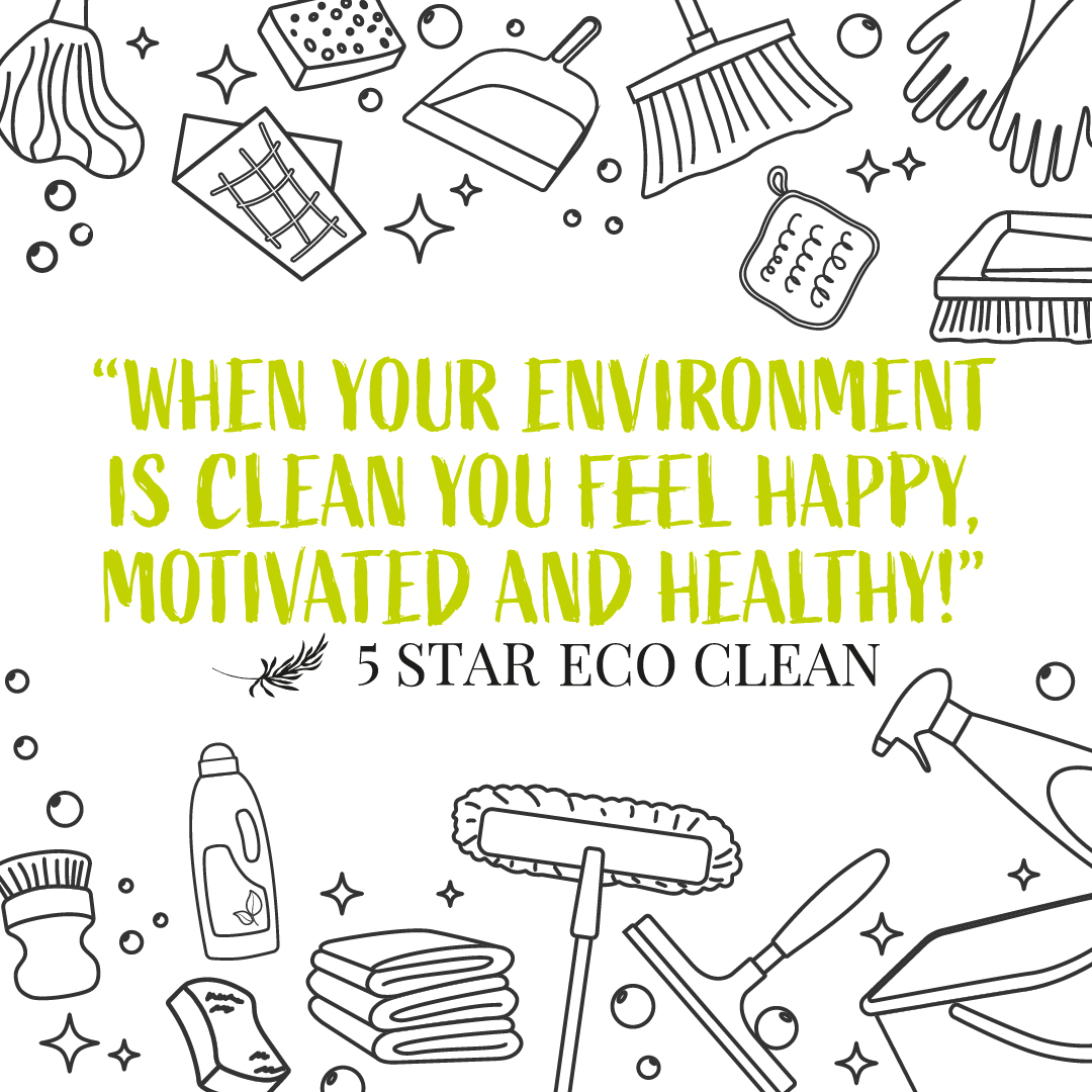 When your environment is clean you feel happy motivated &amp; healthy!