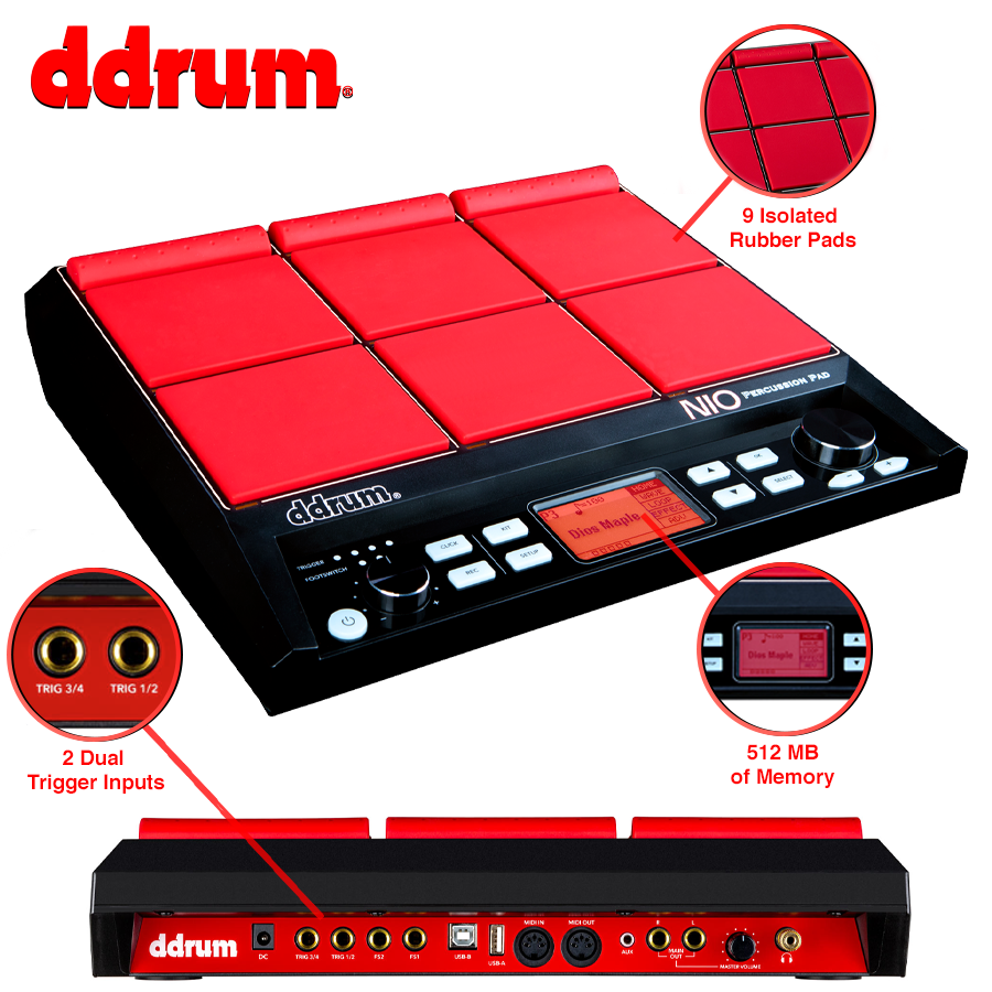 The #ddrum Nio is everything you need in a percussion pad. Load sounds, loops, use it to trigger percussion sounds. 

#electronic drums #poweredbyddrum