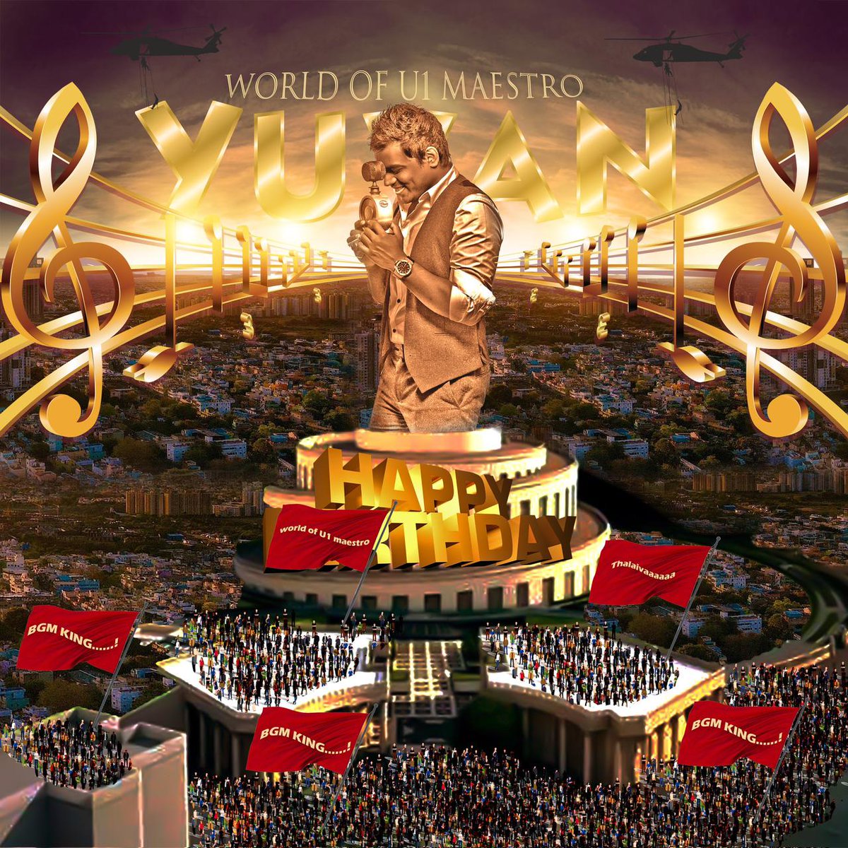 StarVersatile's tweet image. #HBDBelovedYUVAN 🎈

@thisisysr 🎂🎉