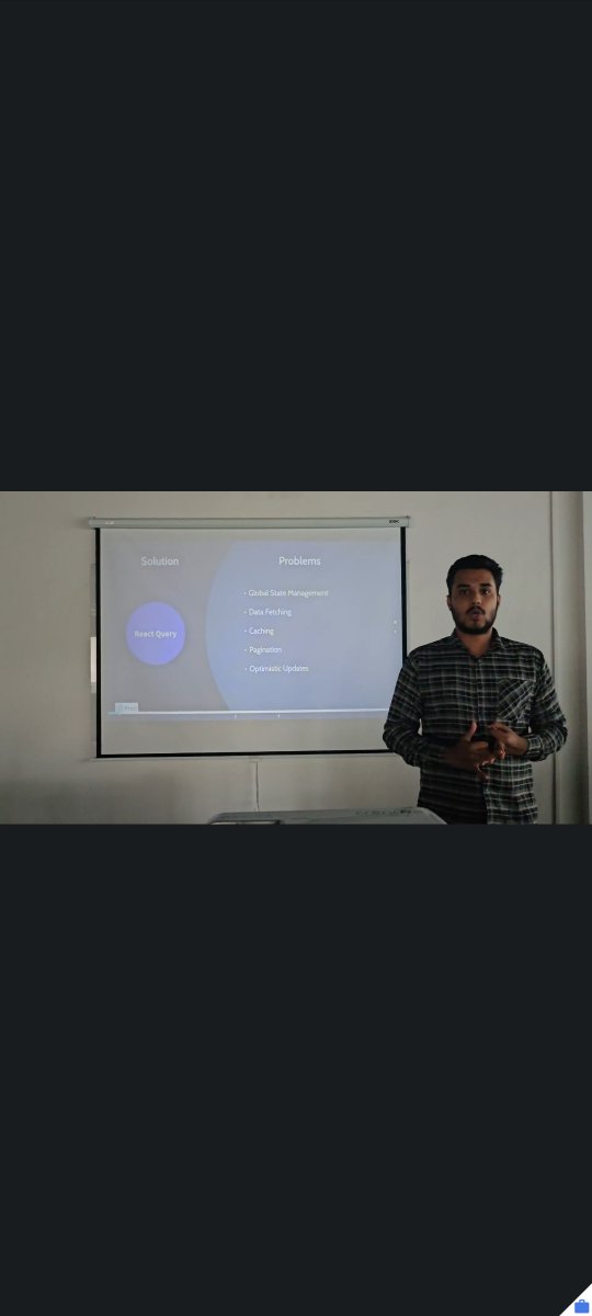 sayedimrandev's tweet image. 🚀 Excited to share that I just gave my first internal company meetup talk on #ReactQuery! 🎉 Discussed how it simplifies state management & API fetching, making our apps more efficient and responsive. Thanks to the team for the engaging discussion! 👩💻👨💻 #TechTalks #React