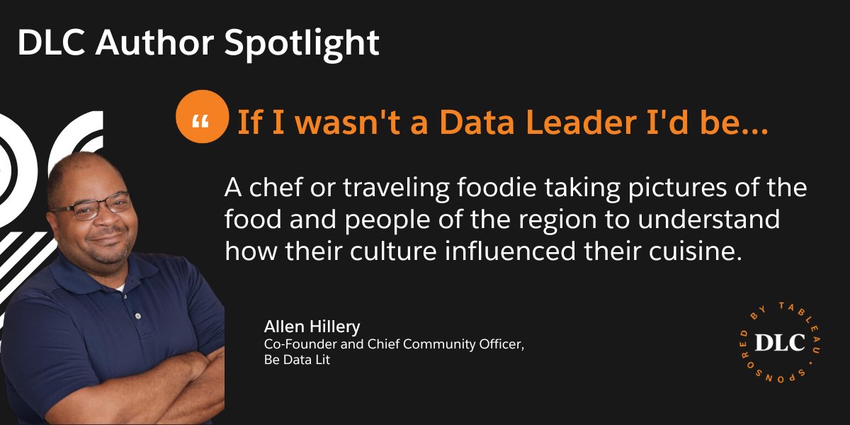 Meet @AlDatavizguy - Co-Founder of @BeDataLit. He is a leading force for #DataEthics &amp; #DataLiteracy.

We are so grateful he is a data leader, but a traveling chef isn't a bad backup plan😉 #DataForward

Join the DLC for more community leader updates: bit.ly/3iOuDuW