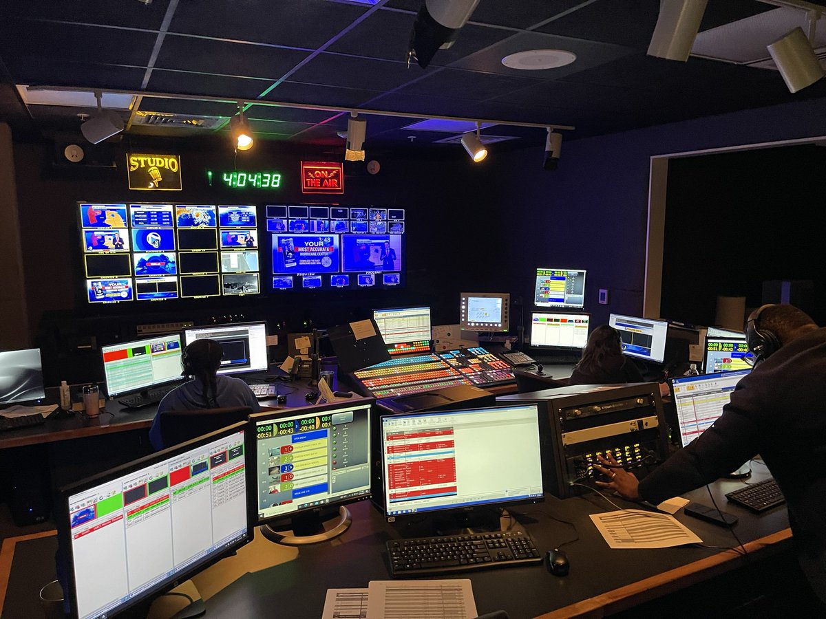 GageGoulding's tweet photo. #Idalia: A huge thank you to the dozens of crew members at @NBC2 and @ABC7SWFL working behind the scenes keeping our continuous coverage on the air. https://t.co/mdU9JA37gp