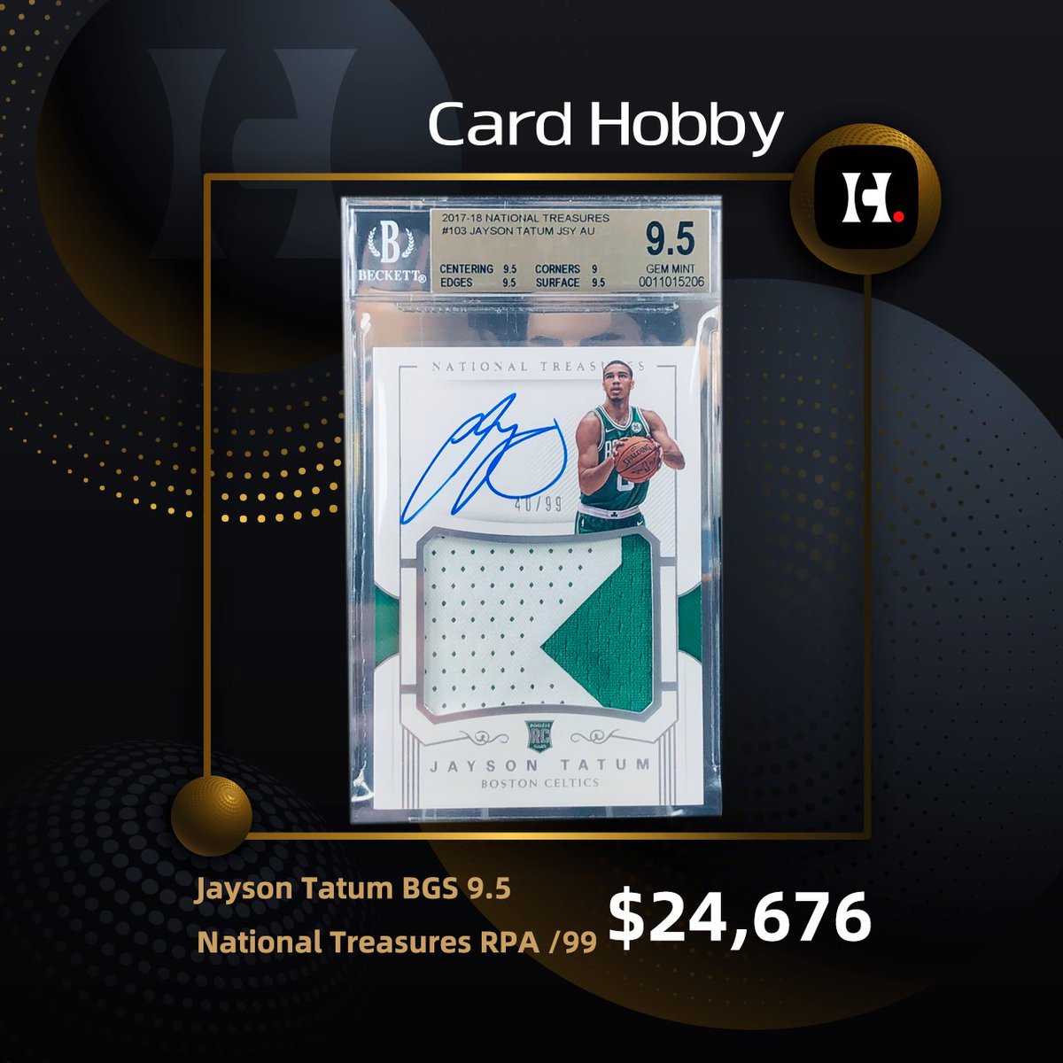 Some nice cards sold on Card Hobby last week😎Any of your favorites here?

#cardhobby #topps #paniniamerica #whodoyoucollect #kobebryant #stephcurry #lukadoncic #carmeloanthony  #bgs