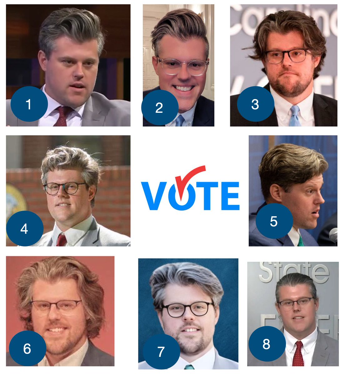 I'm a big fan of <a href="/NCDHHS/">NCDHHS</a> Secretary <a href="/KodyKinsley/">Kody Kinsley</a> and it's not just because he's got a great head of hair.  

But as to his hair and the many styles he dons in #ncpol:  Which is your fave?   

Take the 2 polls below and we'll have a playoff between poll 1 and 2 later today.