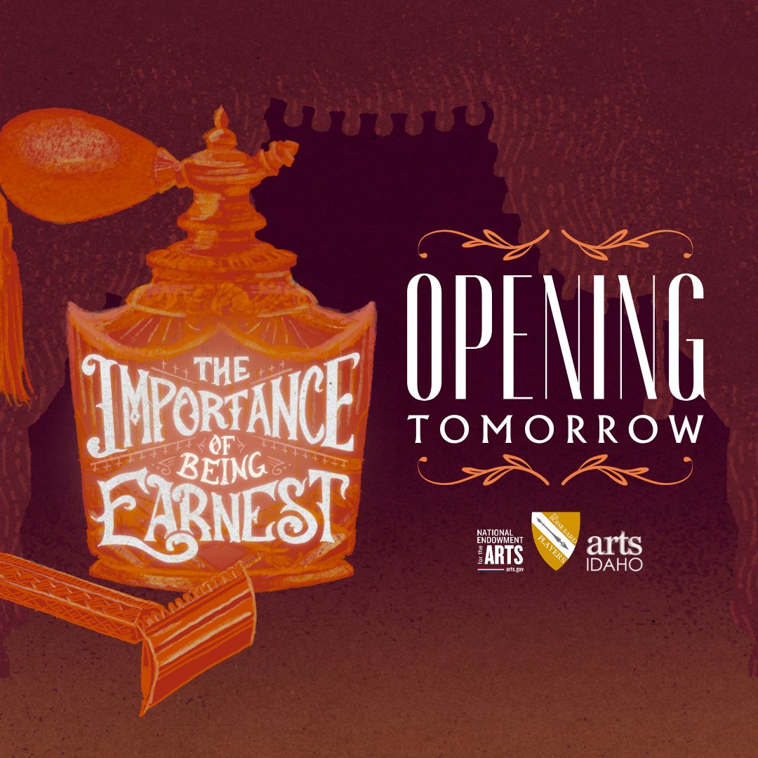 It's here! It's here! "The Importance of Being Earnest" opens TOMORROW!
If you want to know what it feels like to smile for two hours straight, you don't want to miss this show. 

Tickets at boisebardplayers.org/earnest.