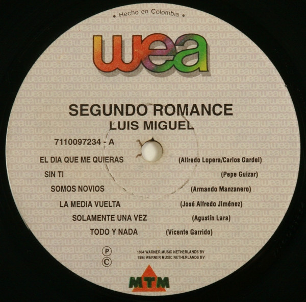 GazcueesArte's tweet photo. De mi colección.... Luis Miguel – Segundo Romance
Sello: WEA – 7110097234
Formato: Vinilo, LP, Album
País: Colombia
Publicado: 1994
Género: Latin, Pop
Estilo: Ballad, Bolero
.
#Mexico #LuisMiguel #SegundoRomance #GazcueEsArte @LMXLM @warnermusiclat https://t.co/HH7rFDioqE