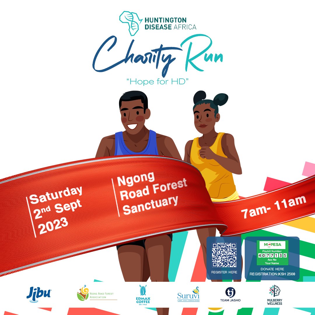 Sponsors tunao ama hatuna!
We want to thank @jibuwaterke Ngong Road Forest Association <a href="/ngongrdforest/">Ngong Road Forest</a> <a href="/suruv/">surender verma</a> Suruvi - Care for Caregivers @edmaxcoffee Edmax coffee <a href="/teamjasho/">TeamJasho</a> TeamJasho Kenya and @mulberrywellness Mulberry Wellness for sponsoring our #hdcharityrun2023.