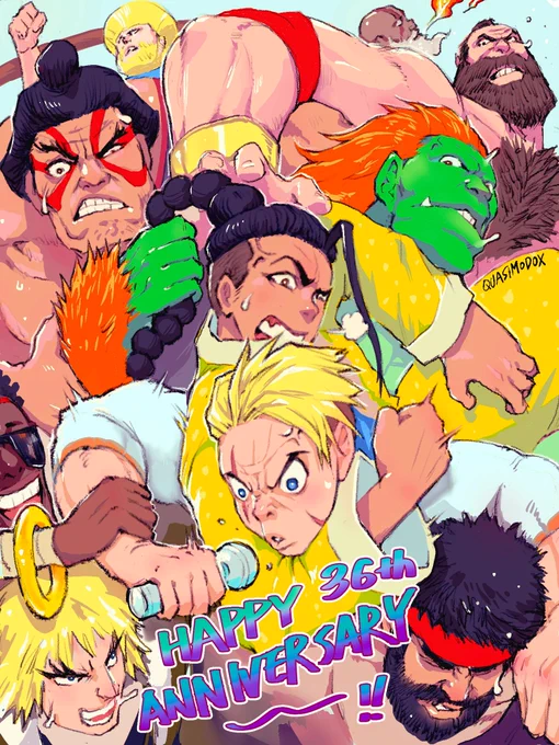 Happy 36th Street Fighter anniversary! 