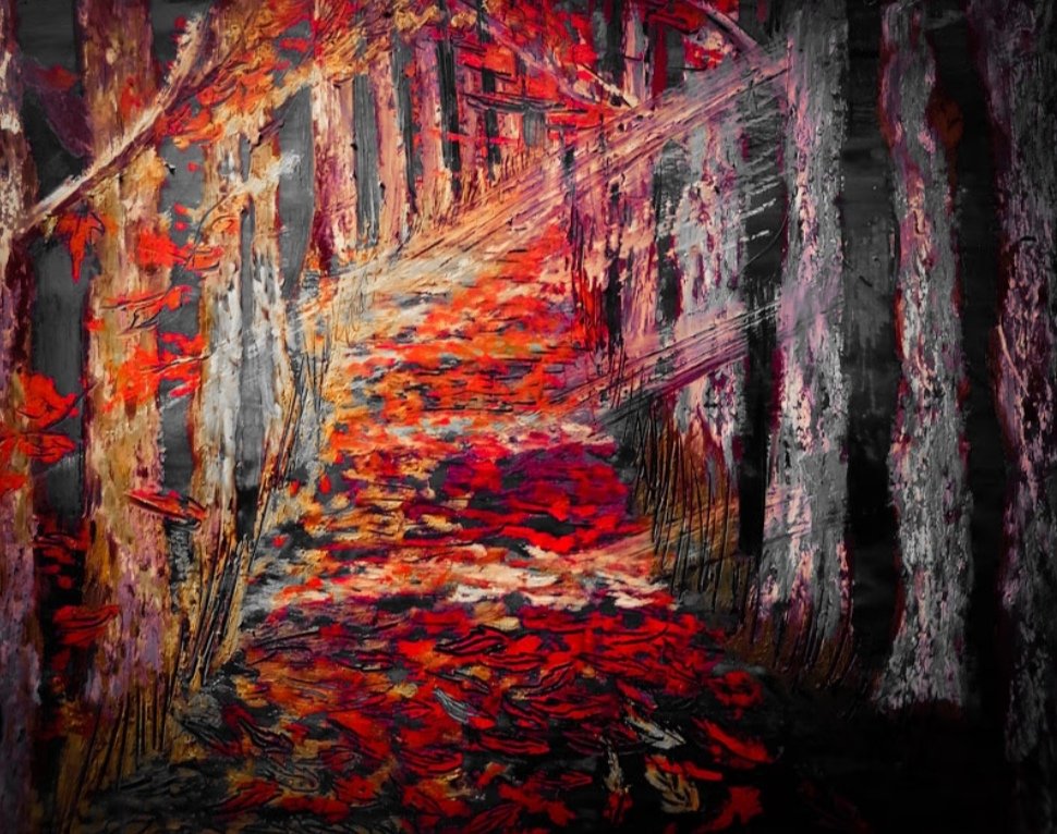 PishroFarnaz's tweet photo. Check out my new artwork "Red forest" available for sell in opensea :
1/1edition
Price : only 34 $
https://t.co/FFaNTk7PoB
#nftunique, #nftoilpastel, #nftcommunity, #tntnft, #NFT_Shill, #redartwork, #forestartwork, #automn, #NFTCollection, #nftartist https://t.co/NOCEG2kMX4