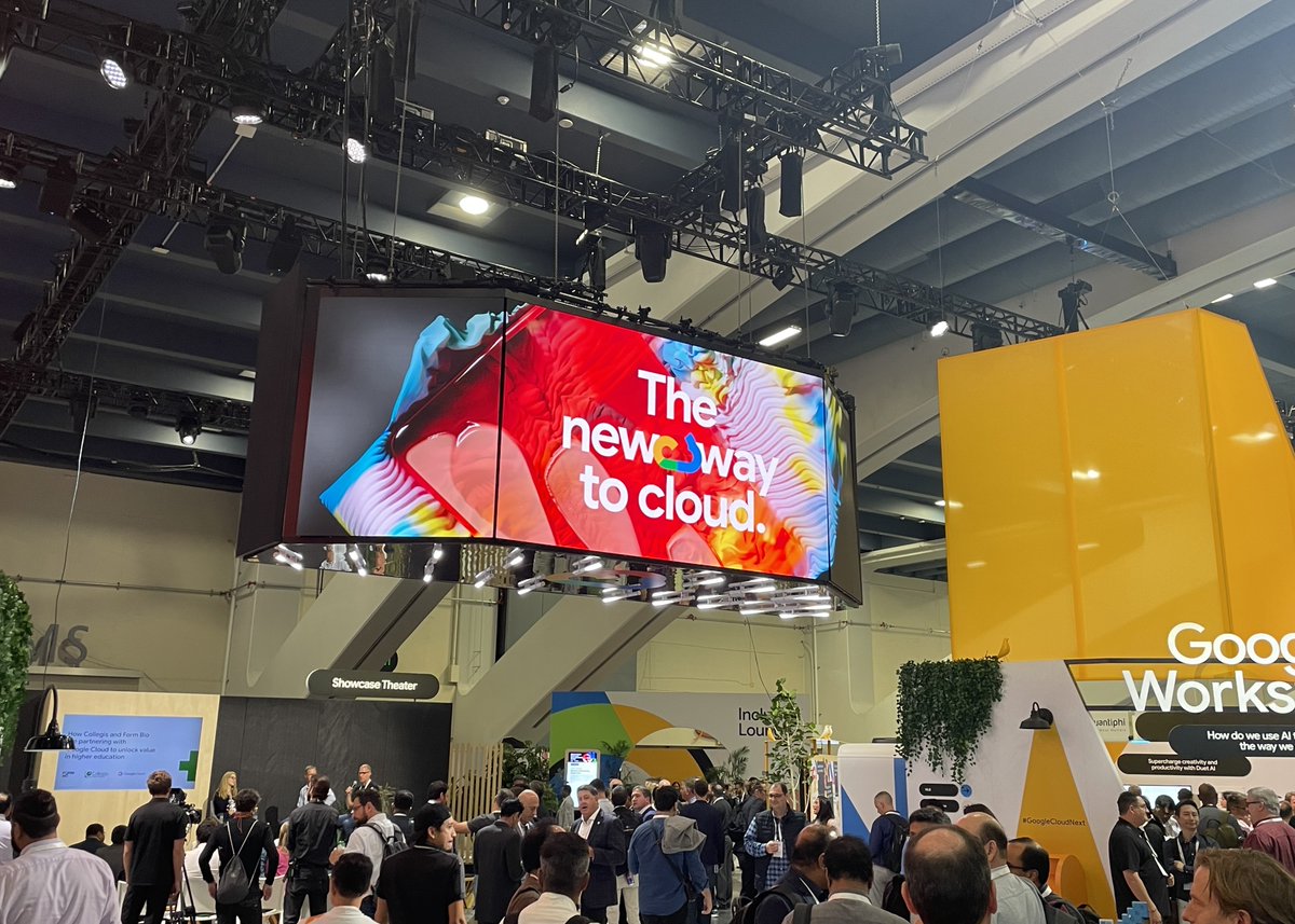 egeninc's tweet photo. Welcome to day two of Google Cloud Next 2023! Visit Egen at Booth 430 to discover the power of generative AI and explore innovative industry solutions that leverage data-driven insights for impactful decision-making. See our demos today!

#GoogleCloudNext #GoogleCloudPartner https://t.co/P0AXFeSWa6