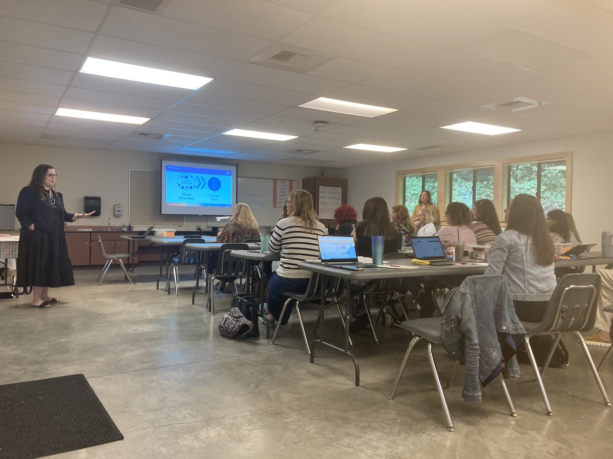 EPSsecondary's tweet photo. The P-12 instruction team is back and ready to support administrators, teachers and students this school year! #EPS_alwayslearning https://t.co/g3HdHp2EsU