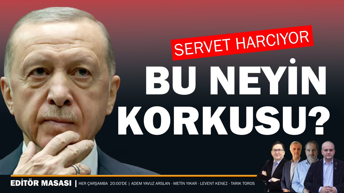 📌 Erdoğan'ı korumanın günlük maliyeti dudak uçuklatıyor? 📌 Bu neyin korkusu? @ademyarslan @tariktoros @leventkenez @myikar ile EDİTÖR MASASI youtu.be/qCAixXUbLV4?si…