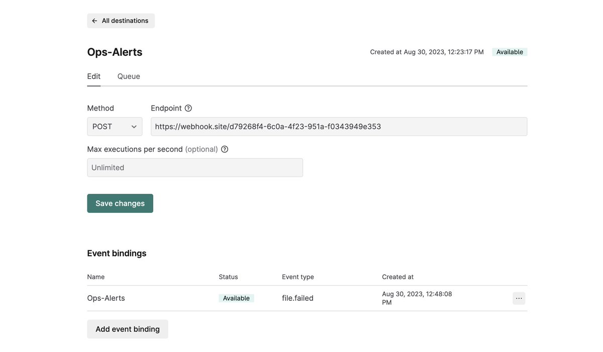 You can now use Destination webhooks to automatically send data from Stedi to external APIs.

Send processed transactions to your internal APIs, iPaaS platforms, and ERPs without writing code. Integrate with Slack or PagerDuty for errors and other events.

stedi.com/product