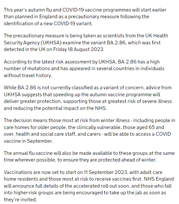 BNOFeed's tweet photo. NEW: UK rolling out COVID vaccine program a month earlier than scheduled because of new variant https://t.co/OdpSO2DCab