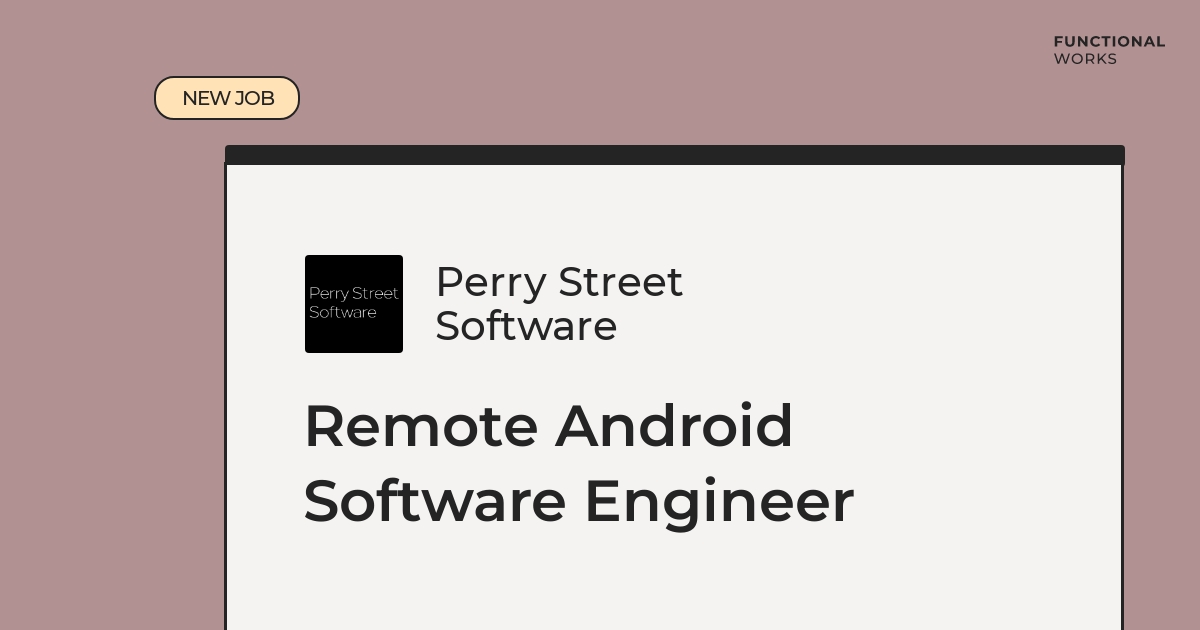 🙌 Remote Android Software Engineer - $80K - 135K Check out this role working with Java, Ruby & Android Apply now! 👇 functional.works-hub.com/jobs/remote-an… #remotework #remotejobs #java