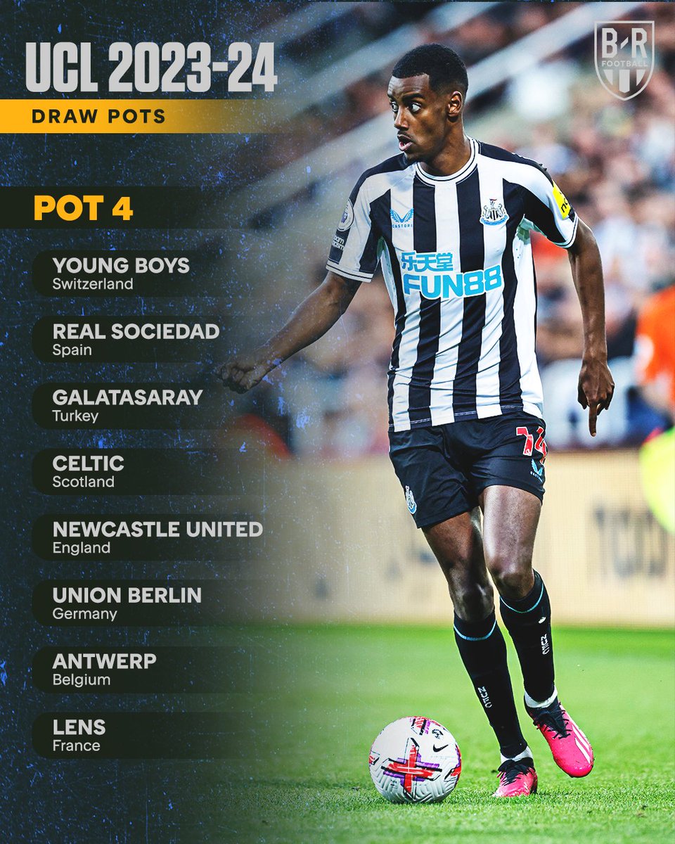 brfootball's tweet photo. The pots are set for Thursday's Champions League group stage draw 🍿 https://t.co/gBk9fEXXzf