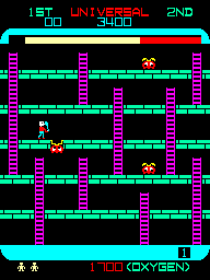 Wolfister_'s tweet photo. 1980 año en que sale a la luz el #Arcade #SpacePanic. En una única pantalla se desarrolla la acción. Esos bichos tendrán que caer al agua gracias a los agujeros que iremos creando. Algo tan sencillo se convierte en algo muy adictivo. #1Juegopordia https://t.co/GfPCHtURC4