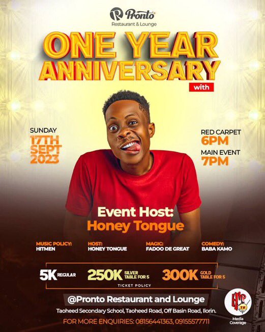 Smallmalik01's tweet photo. Get ready for a night of unforgettable music and exquisite dining as we celebrate Pronto restaurant and lounge @ 1
with @IamReminisce, DJ Fresh, Captain Fadolee and other entertainers
Join us for a night of rhythm, flavor, and style Let's make memories together!ππ·
#Prontoat1 https://t.co/VJXh7FZBj1