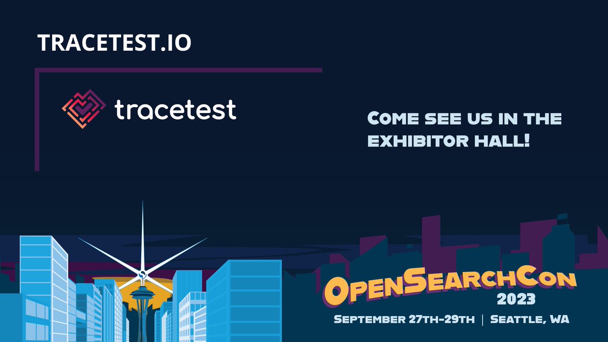 Looking forward to seeing Tracetest @thekubeshop at #OpenSearchCon this year. Be sure to register so you can stop by their booth spr.ly/6016PtVnr