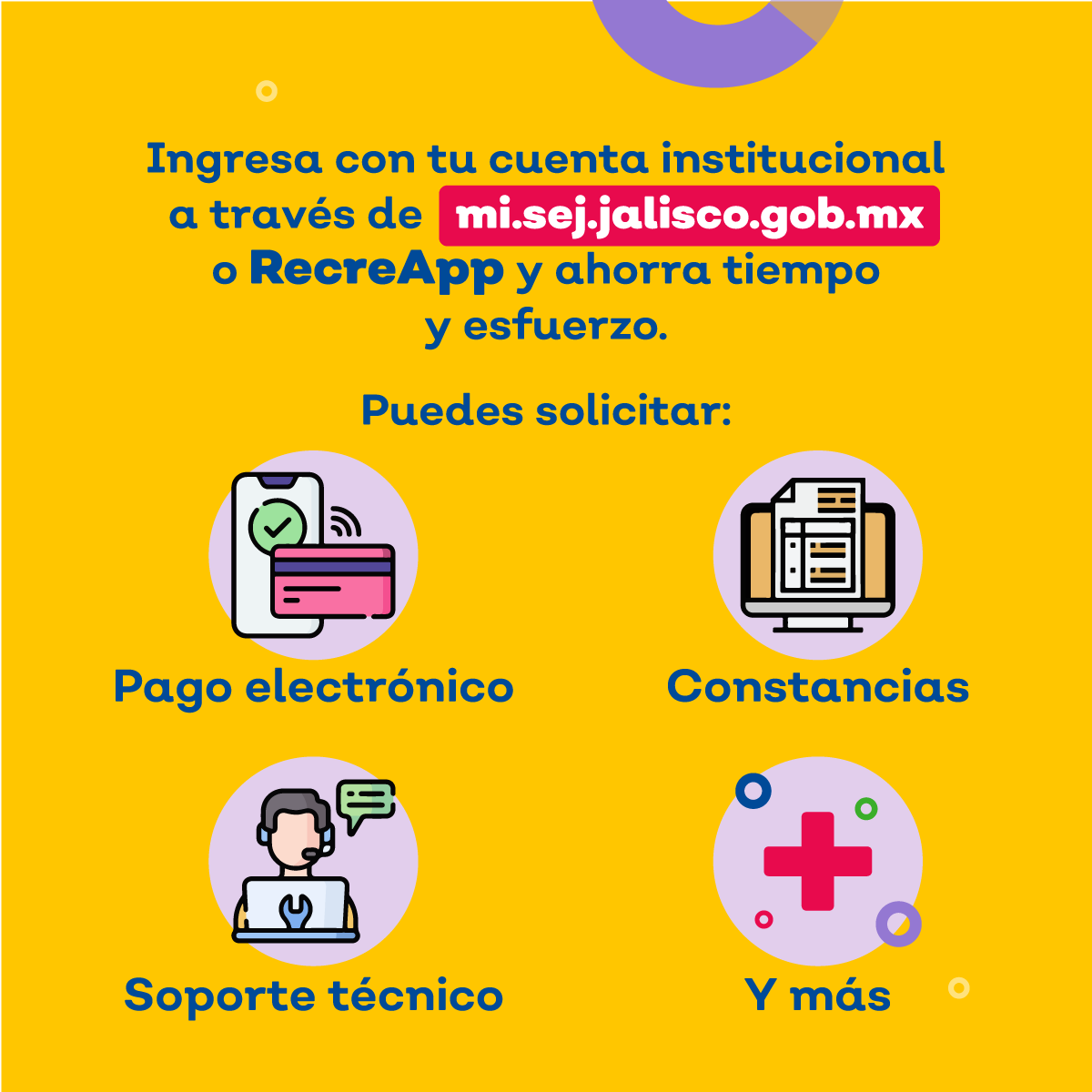 JCFloresMiramon's tweet photo. Agilicen sus gestiones y aprovechen al máximo los recursos que ofrece "Mi Muro" una plataforma en la que las y los trabajadores de la @SecEducacionJal, podrán realizar más de 100 trámites, como solicitar constancias o inscribirse en cursos.
Ingresen a: https://t.co/xeDjd0vUAS https://t.co/VOrPK82fgj