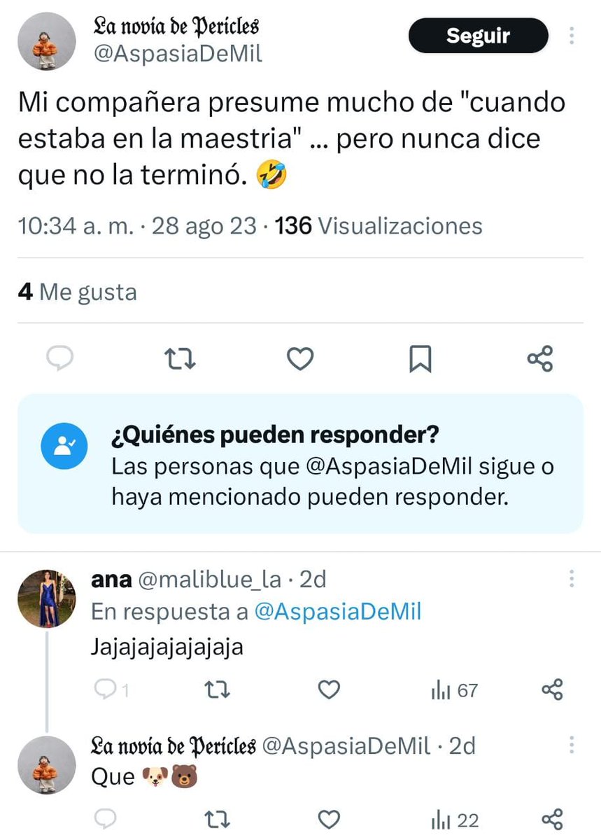 merida8586's tweet photo. @aspasiademil @ninalamonalisa presume mucho de "mi bonita relacion" .... lo que nunca dice es que tiene que aguantar infidelidades, hambre y que la presente como ex novia. 🤣🤣🤣
Que🐶🐻 https://t.co/f6t6uJeBDB