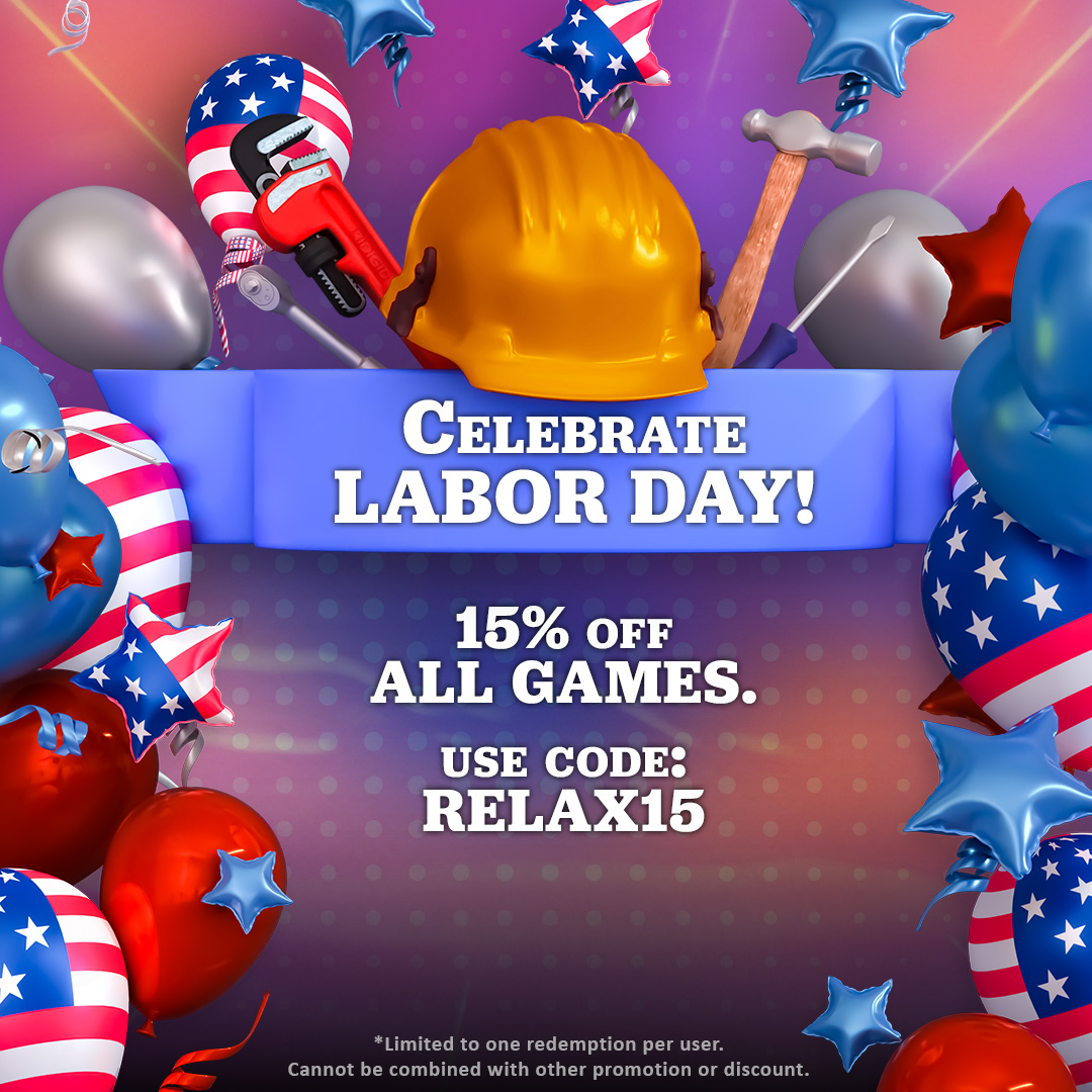 🙌 Celebrate the long weekend with some fun games!  🎁 Get 15% off all games this weekend, ends Monday at 11:59pm PST.
🔥In checkout use code: RELAX15
Find Games: wildtangent.com/?dp=wildgames&…