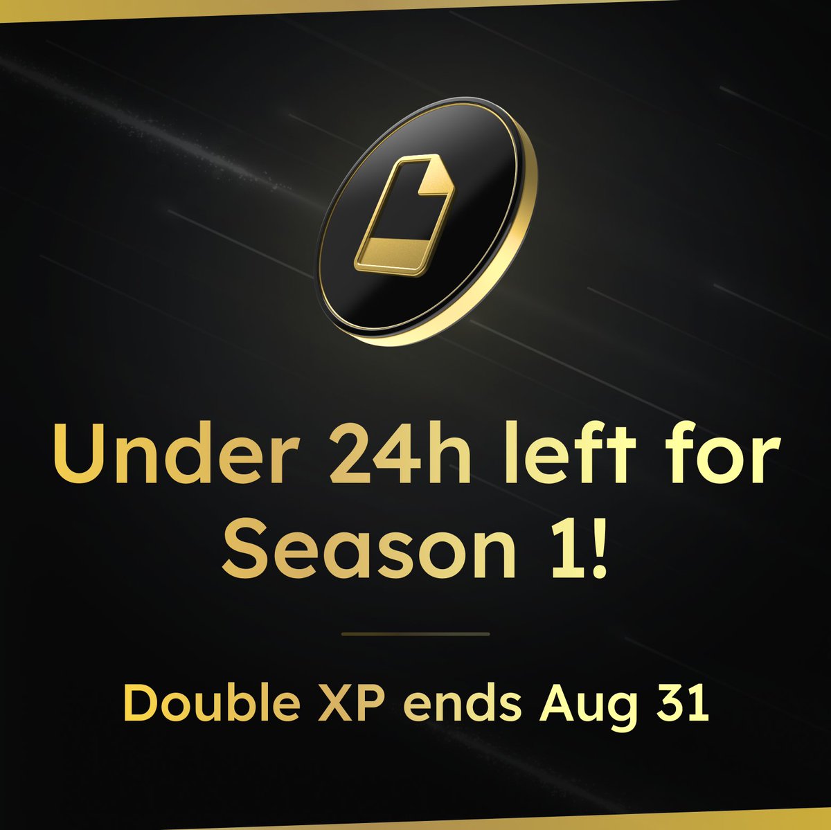 Less than 24hrs left to earn XP for Season 1 🚨 Get all your trades in before the season countdown rolls over to zero ⏰