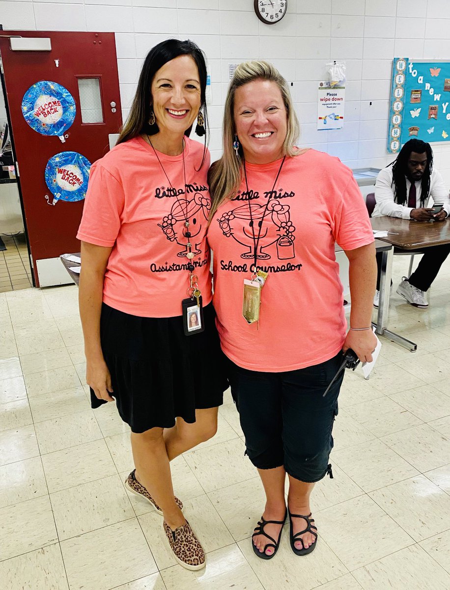 We are ROARING in climate &amp; culture at LMS! Check out our amazing  7th grade Little Miss AP and Little Miss Counselor 
#7thgradeisthebestgrade #luckytobelions #rockandroar #everyinteractionmatters