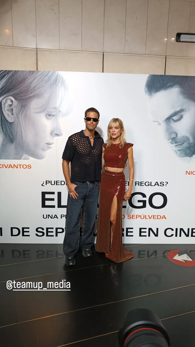 updatescivantos's tweet photo. Maggie Civantos y Nico Furtado en la premiere de #ElJuegoLaPelicula. https://t.co/3zhMeoXXH3