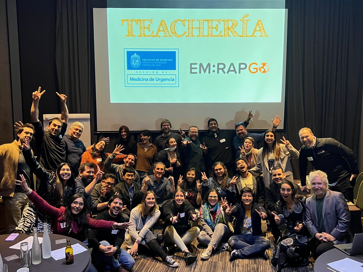 We all had a great time teaching the teachers to teach at the TEACHERIA workshop. An amazing and inspiring group of EM docs from Chile, Peru, Colombia, Bolivia, Paraguay, and Ecuador. #ConceptosUC