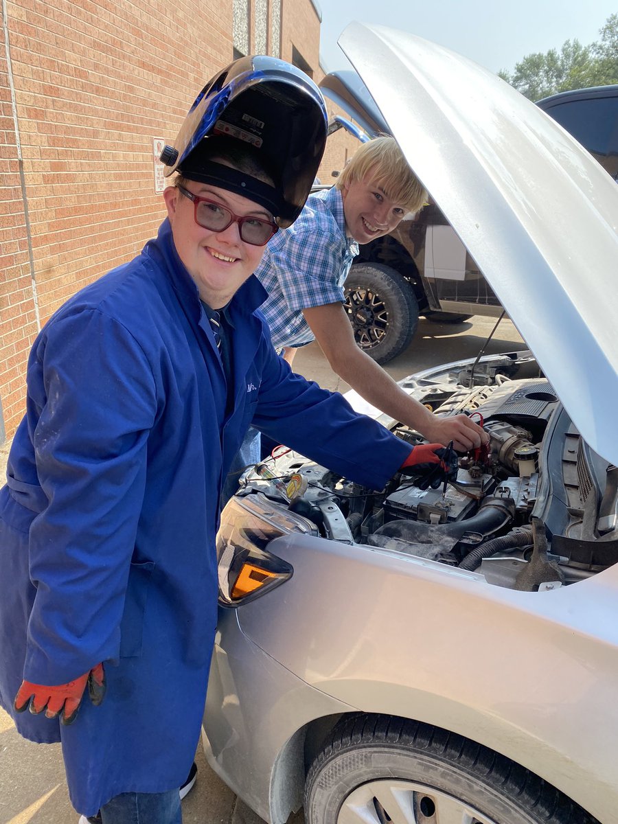 A good start for automotive students. Each student completes a form to identify the fluids & locations and understand service information and intervals. #purplepride #itisagreatdaytobeashopteacher #teachsts #necareered #cte #shopclass #ne_sts #nelovesps #ilovepublicschools