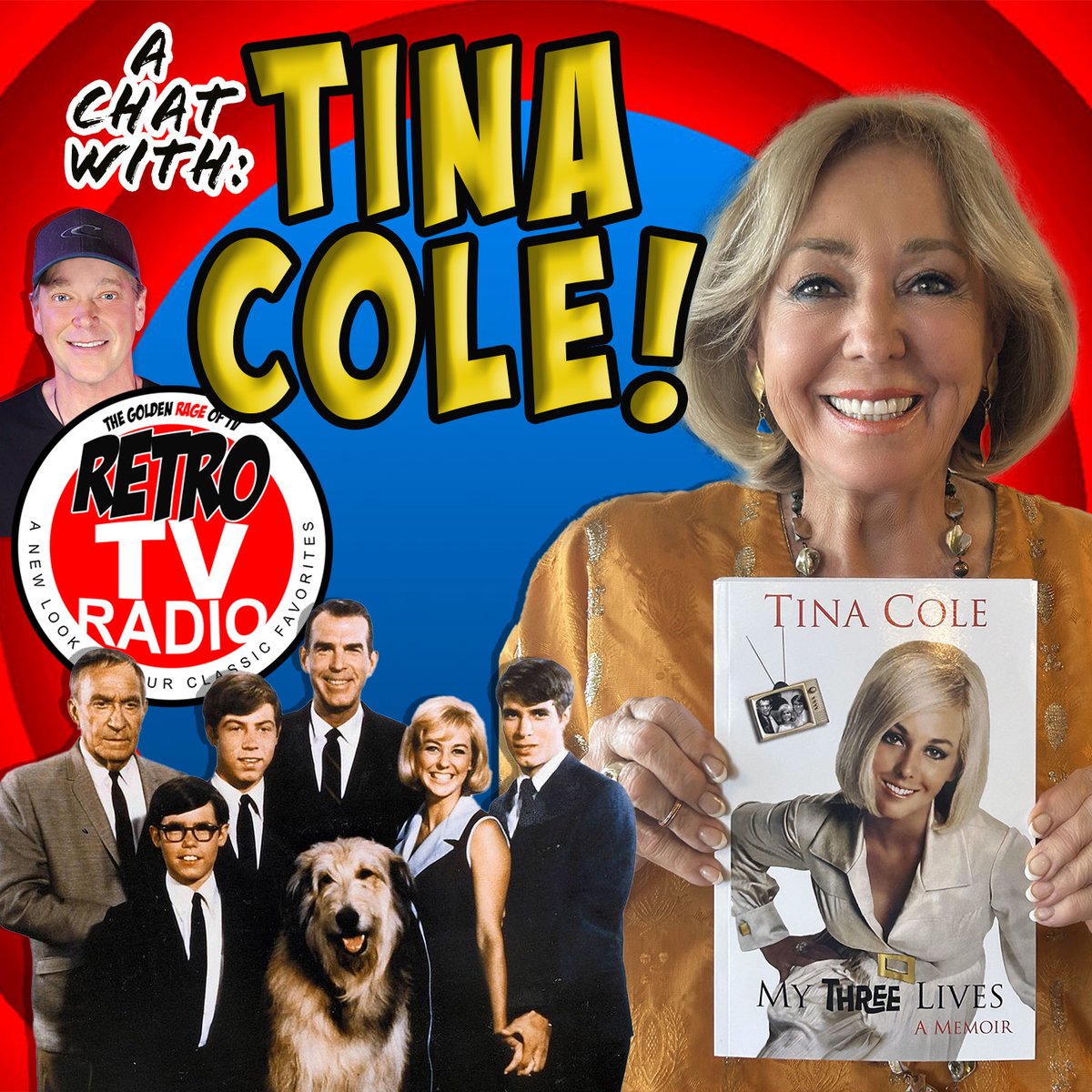 The lovely/legendary #TinaCole joins me on my #RetroTVRadiopodcast this Friday! She really knows how to give a great interview! Find Retro TV Radio available on most podcast platforms. #mythreesons #mythreelives #katiedouglas #thekingfamily #classictv #patmccormack
