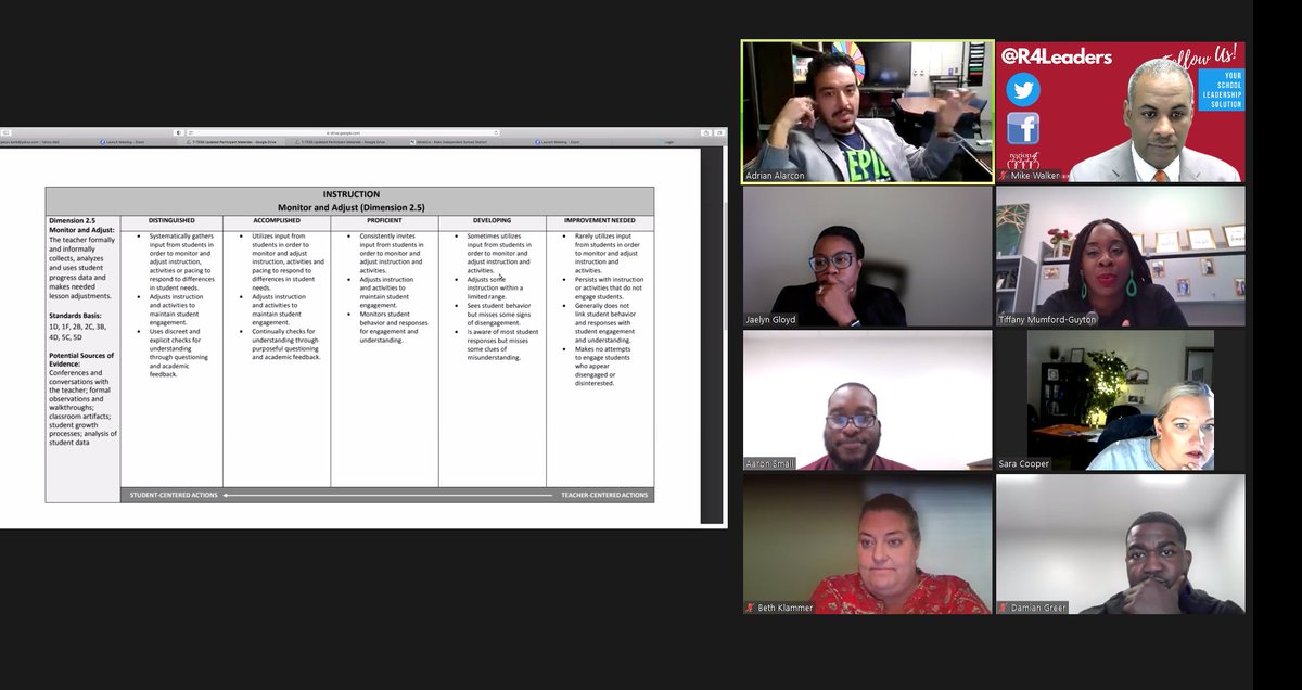 These powerful leaders are grounding in the T-TESS rubric; it is wonderful to witness their desire to excel as instructional leaders.  The future of Region 4 school leadership looks bright!
#leadership 
<a href="/DrGreer/">Damian Greer, Ed.D.</a> <a href="/Steph_Dunback/">Stephanie Dunback</a> <a href="/Larhodes1/">LaTanya Rhodes, M.Ed</a> @gloydjaelyn <a href="/kelly_gundy/">Kelly Gundy🍄 (she/they)</a> <a href="/treywatkins25/">Trey Watkins</a>