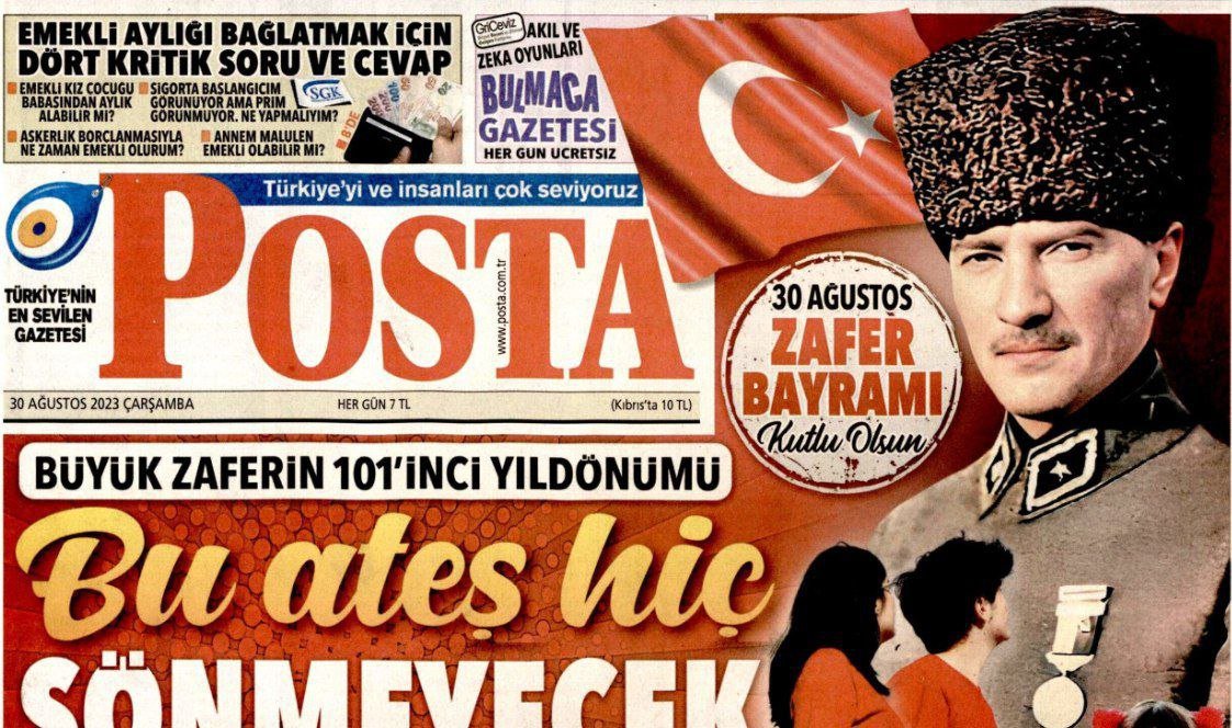 Posta Gazetesi, 30 Ağustos'ta Atatürk’e benzemeyen bir kişinin fotoğrafını kullandı.
#posta #gazete #Atatürk #30AGOSTO #30AgustosZaferBayrami #zaferbayramımızkutluolsun #FileninSultanlari #viralvideo #jjk234 #aekfc #supermoon