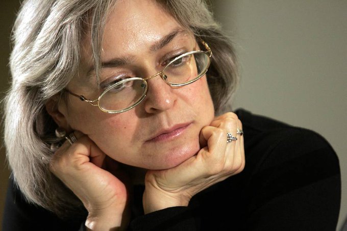 bjarnekim's tweet photo. I dag ville #AnnaPolitkovskaja være fyldt 65, hvis hun ikke var blevet myrdet af #Putin 

 #AnnaPolitkovskaya  #Nemtsov #Litvinenko #Estemirova 
IN MEMORY OF DEAD JOURNALISTS
Politkovskaya and Estemirova and...
Putin killed the Chechens.
You wrote the words https://t.co/hBgetYIZk3
