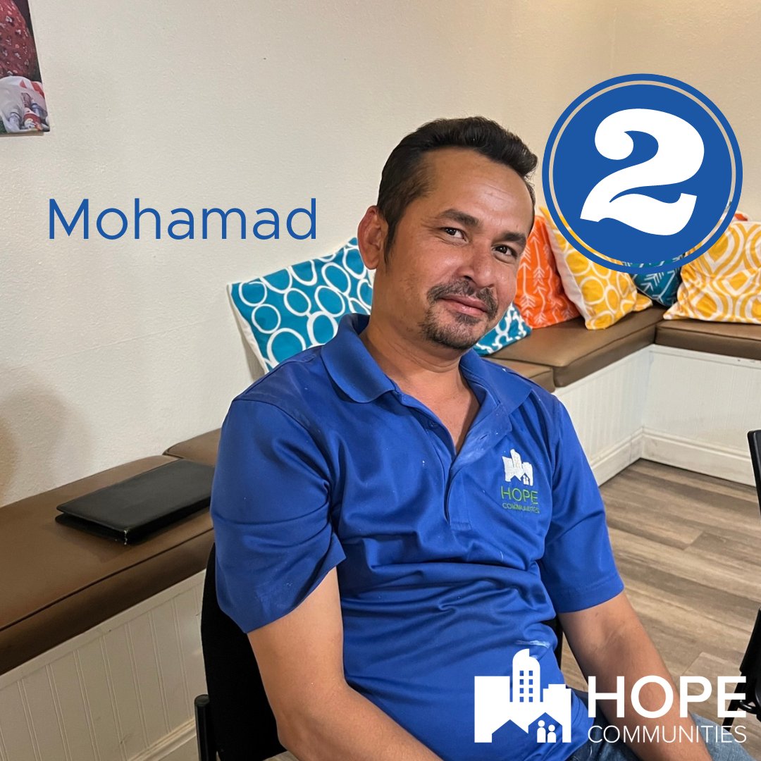 HopeCommunities's tweet photo. We are thrilled to share that today marks 2 years since Mohamad joined the staff at #HopeCommunities! He has the best sense of humor and has the ability to make everyone - staff, clients &amp; residents - laugh uncontrollably. He's meticulous and responsive to residents when https://t.co/uWBIDThJSm