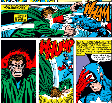 MarvelADay's tweet photo. #MarvelADay #Cap152 I absolutely love the stunned expression on Hyde's face before he falls WHUMP unconscious. - VA https://t.co/iLvg9xzU64