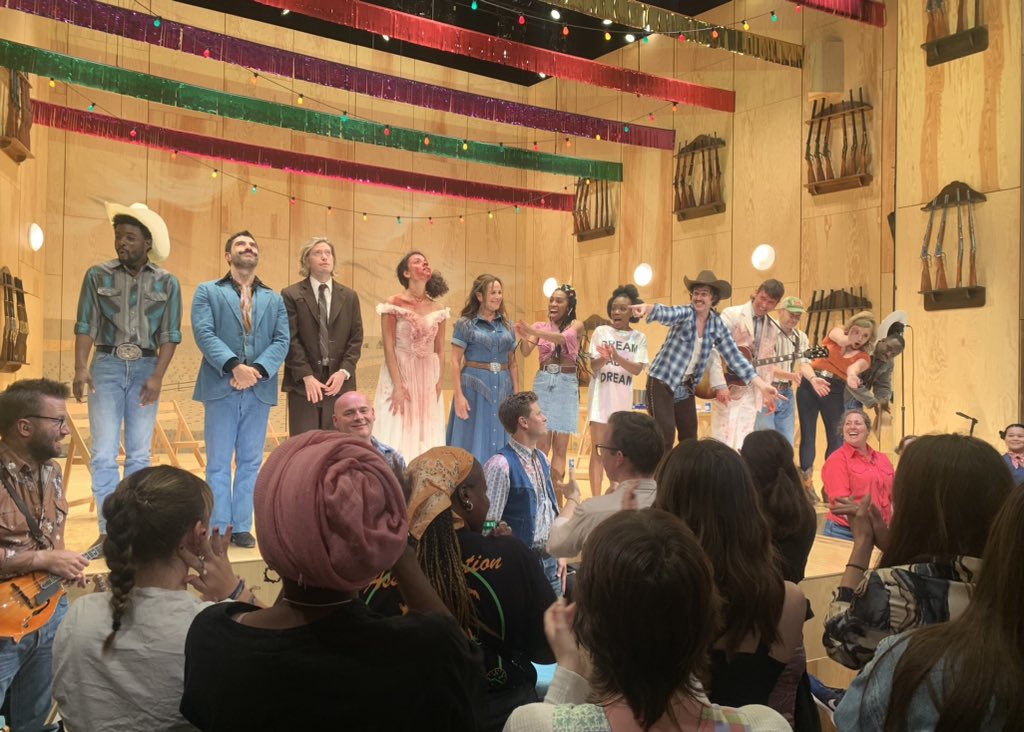 Mark Shenton 💙 (@shentonstage) on Twitter photo As <a href="/OklahomaWestEnd/">Oklahoma West End</a> reaches the end of its run this Saturday at Wyndham’s, I dropped in one last time tonight to marvel yet again at this production’s daring, raucous yet defined, energy and startling insights into such a well-worn classic. (1/3) As <a href="/OklahomaWestEnd/">Oklahoma West End</a> reaches the end of its run this Saturday at Wyndham’s, I dropped in one last time tonight to marvel yet again at this production’s daring, raucous yet defined, energy and startling insights into such a well-worn classic. (1/3)