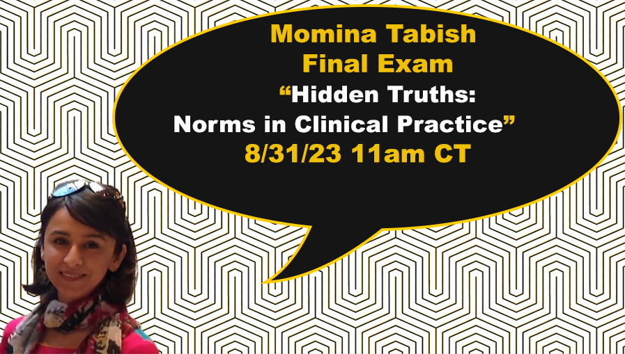UIowaCS's tweet photo. ๐ข@MominaTabish โ advised by @freelotus73
โ will defend "Hidden Truths: Norms in #ClinicalPractice" #DoctoralThesis Thursday 8/31 at 11am CT online โ ๐ง her for ๐ #PhDlife #FinalExam #UIowaGrad23 ๐ค ๐ฉโ๐ https://t.co/idoWJkd45G