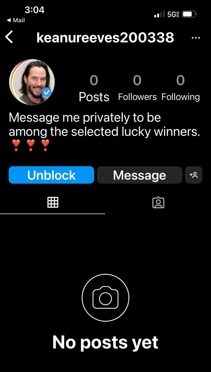 One day someone famous will want to get ahold of me, and I’ll block them because I believe nothing!