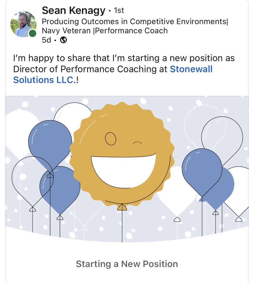 Beyond excited to add Sean to the Team as our Director of Performance Coaching. Sean hit the ground running this week working with two professional athletes in our 1-1 mentorship program. 

He’ll be providing elite performance (non yips related) training to business executives,