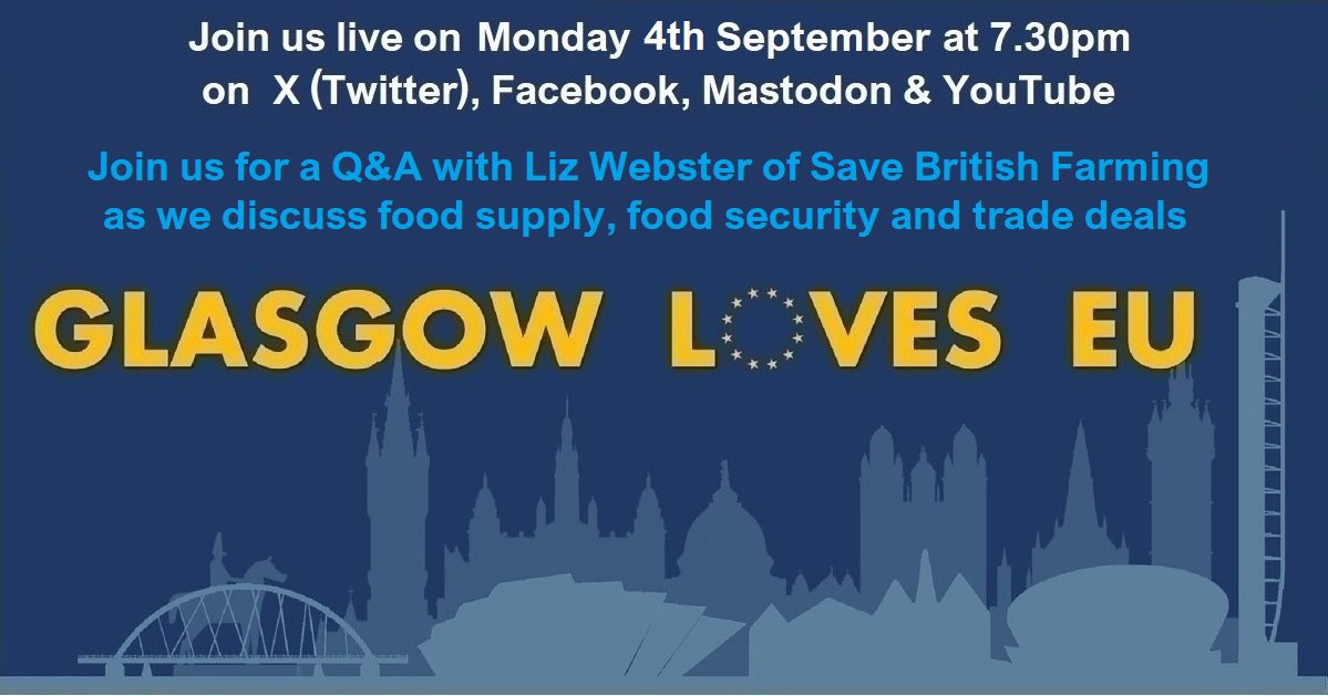 .@LizWebsterSBF of #SaveBritishFarming will join us for a livestream on Monday Sept 4th

Join us here on X at 730pm