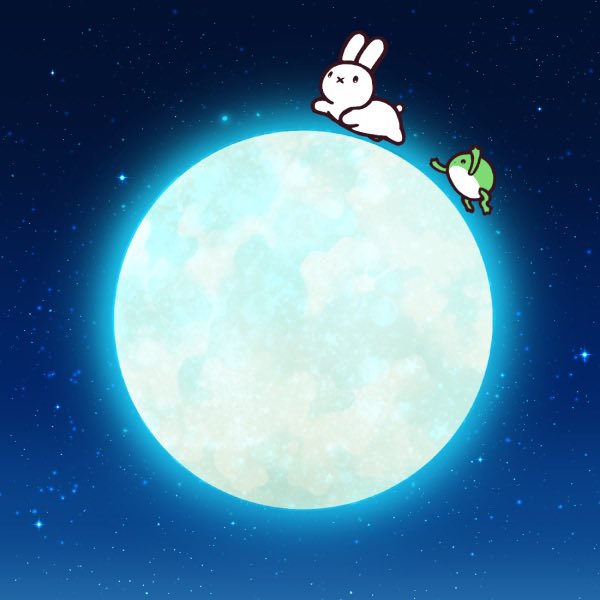 moon rabbit no humans sky night star (sky) full moon  illustration images