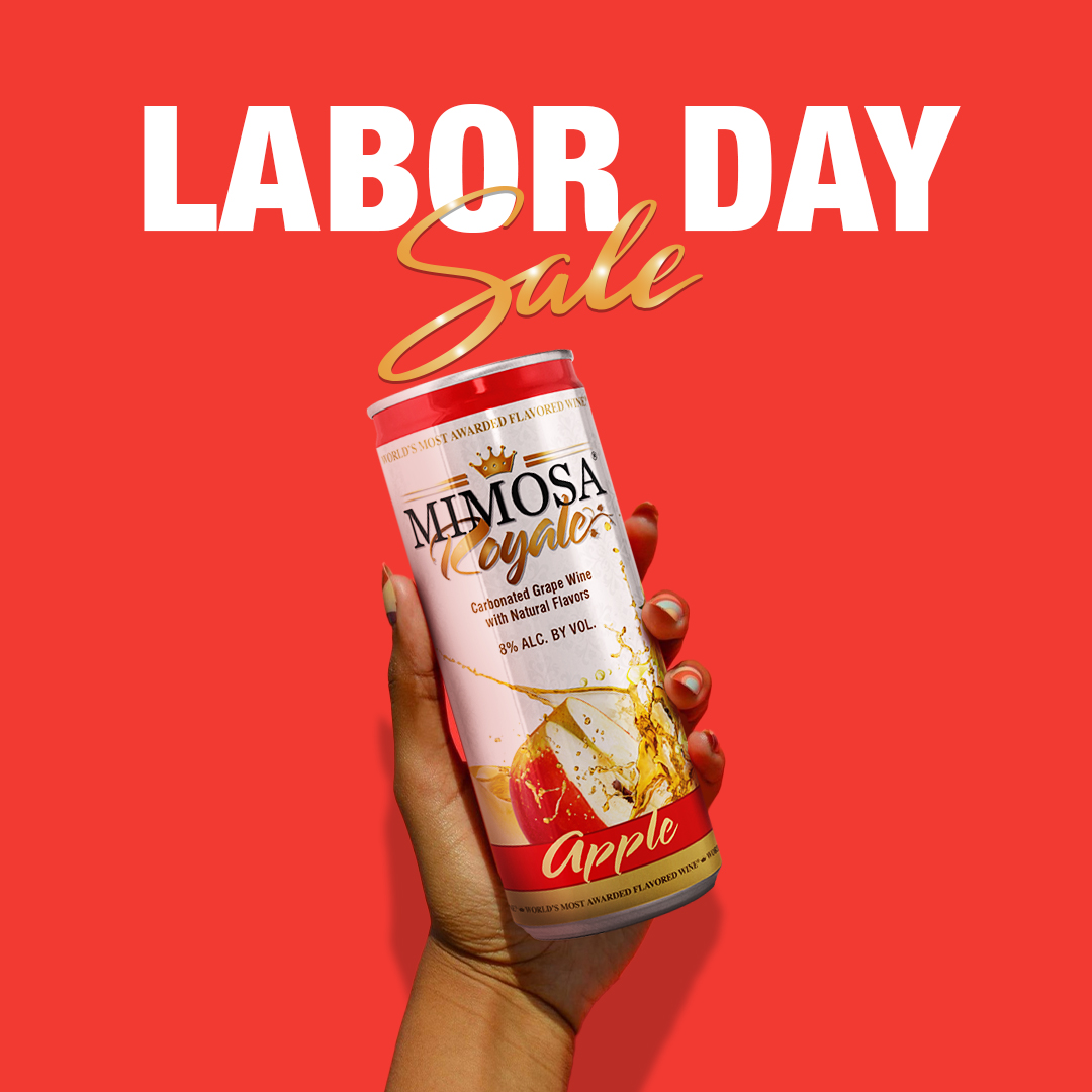 Labor Day Cheers 🥂 Treat Yourself to Mimosa Royale and get 15% OFF with code: LABORDAY15 

💻: drinkmimosa.com

#LaborDaySale #MimosaRoyale #LaborDayCheers