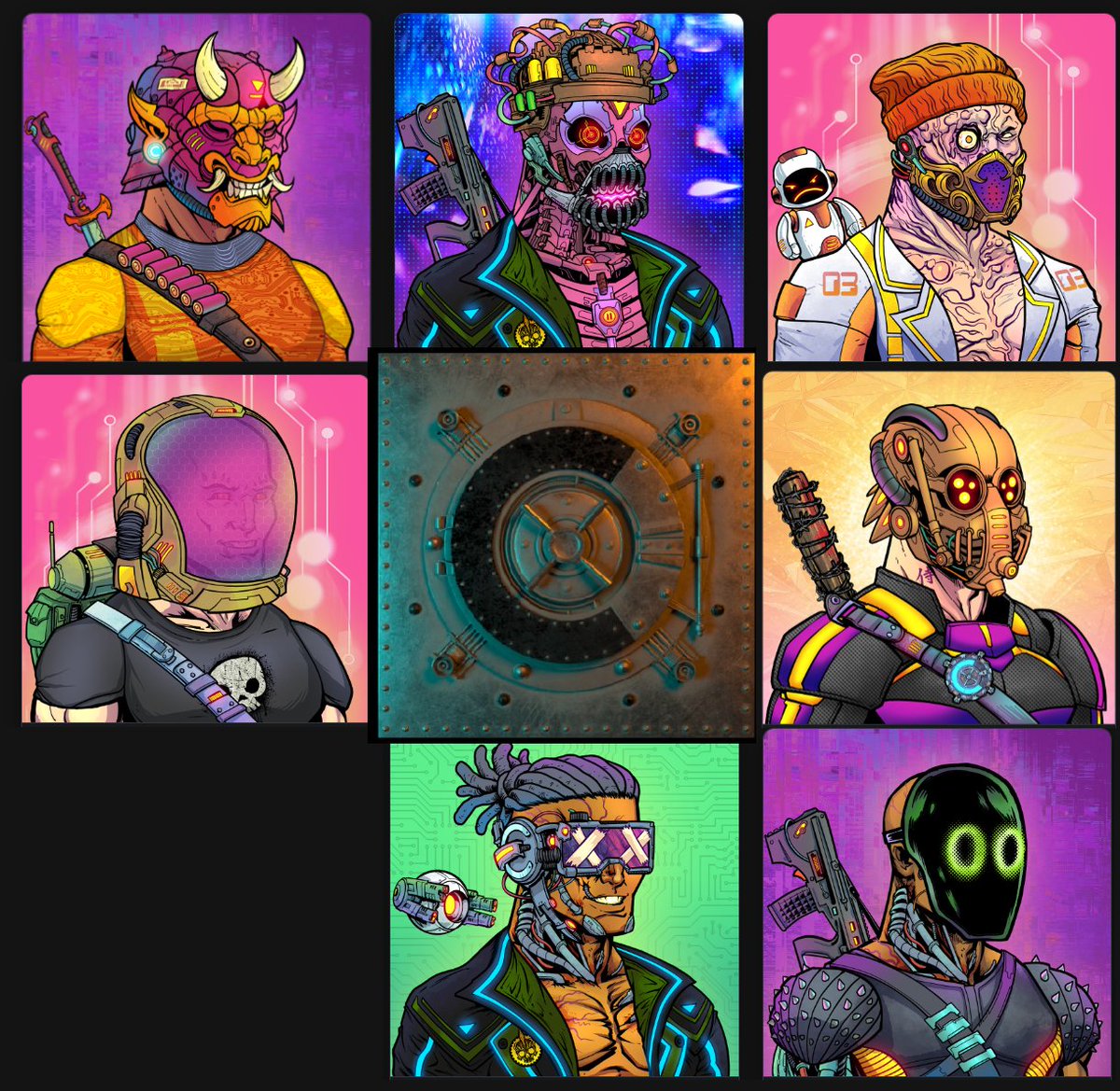 I hope these good fellas can guard my vault ok.  Do need a vault guard to lead the team tho🤖

<a href="/CnftTools/">CNFT Tools</a> #Toolhead